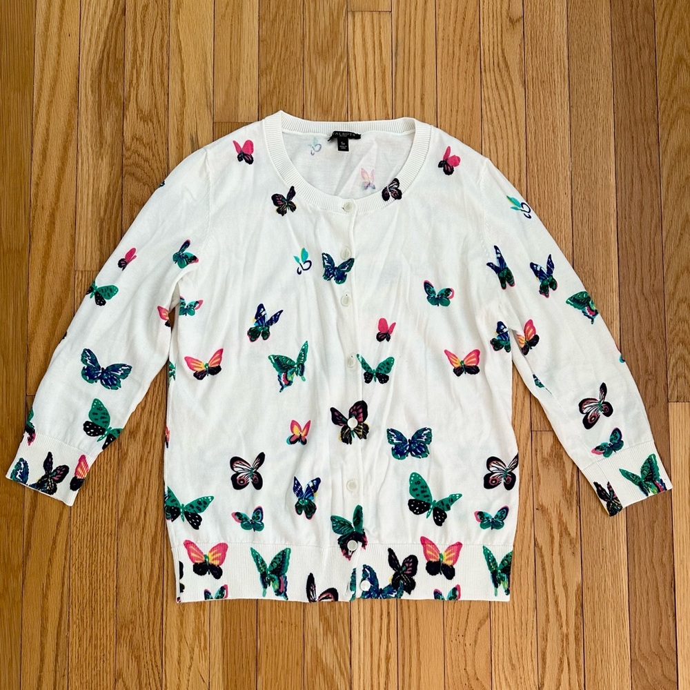Talbots Butterfly Cardigan